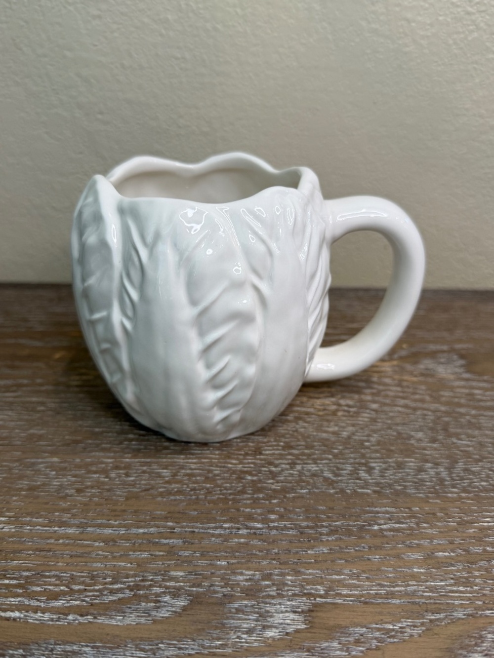 15 fl oz Stoneware Radicchio Mug White - Threshold